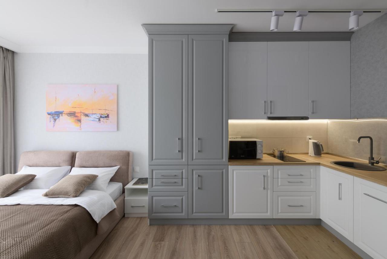 Modern New Cozy Apartment Kvartet Railway Station Kyjev Exteriér fotografie