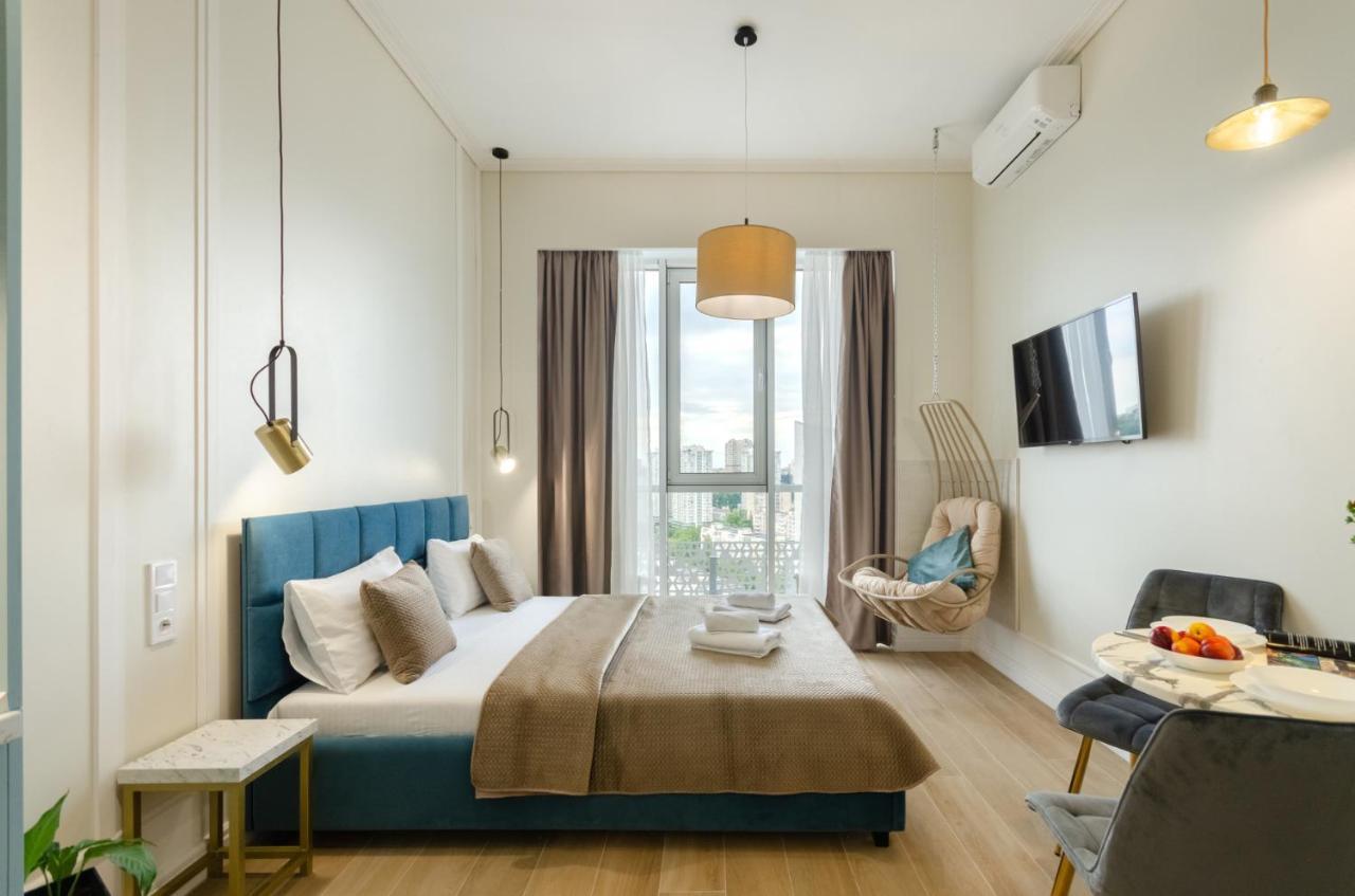 Modern New Cozy Apartment Kvartet Railway Station Kyjev Exteriér fotografie